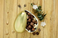 900 g påskeæg med chokolade og marcipan