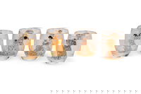 4 stk. Gustav Klimt fyrfadsstager